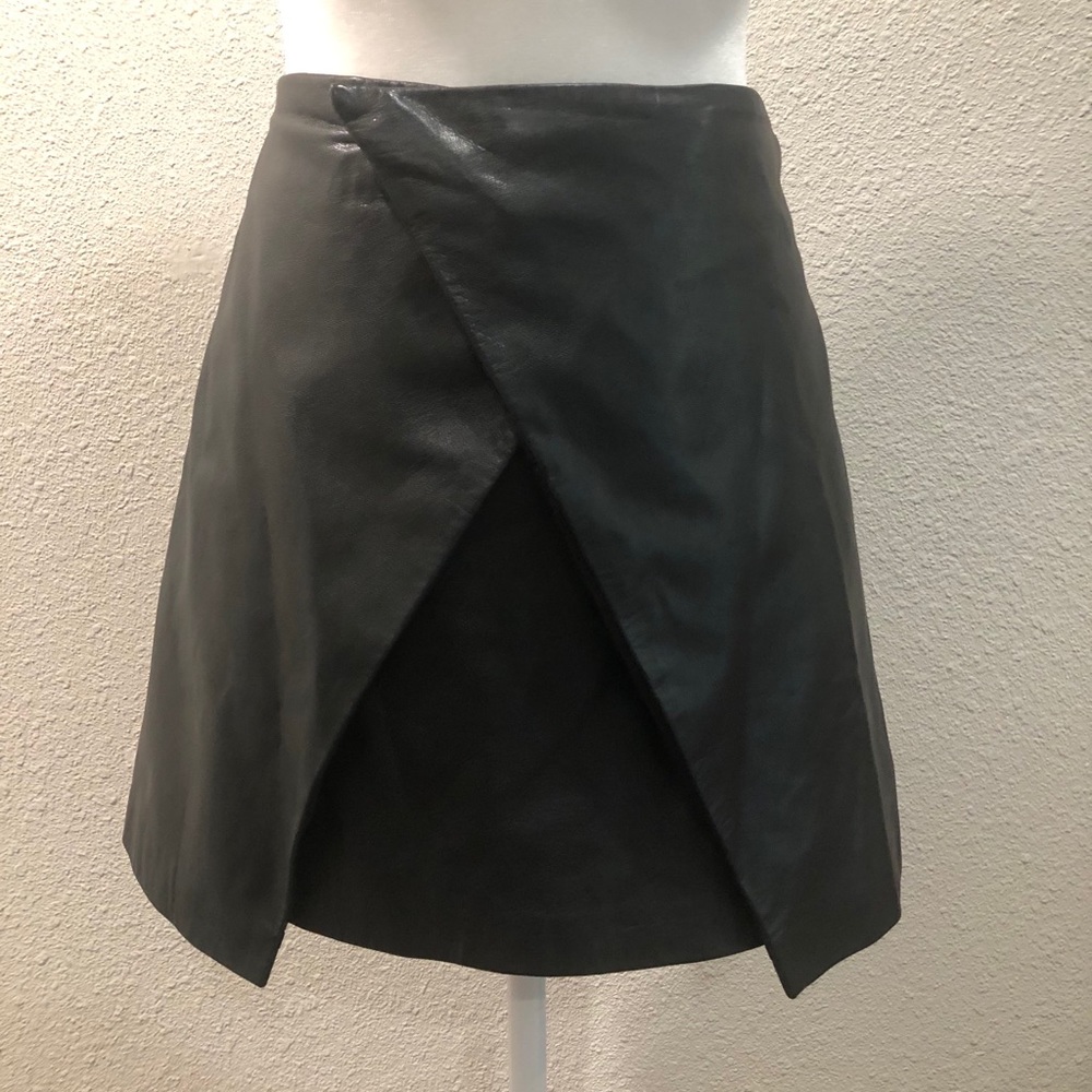 Pleather Mini Skirt